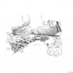 Illustrations jardins nantais - Parc de la Gaudinère - Le plan d'eau